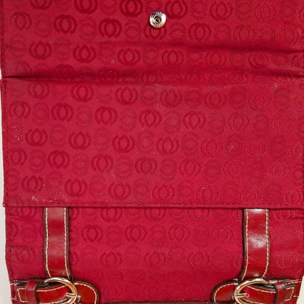 Burgundy Tri-Fold Rustic Wallet - Picture 2 of 10